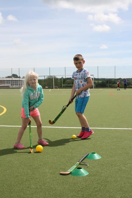 Children enjoying a game of tennis at the recent Sports Club open day